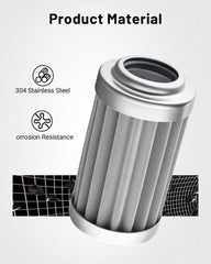 EVIL ENERGY element installed inside filter housing demonstrating correct closed-end placement