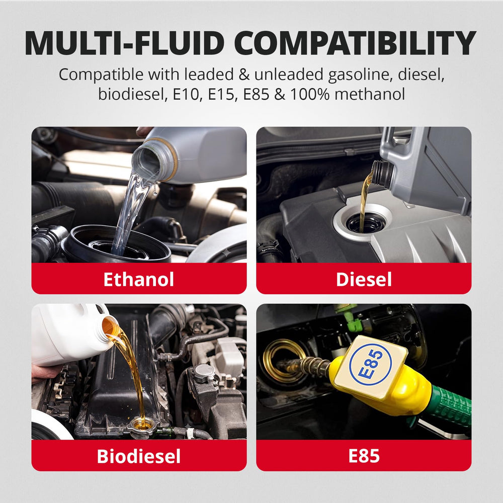 EVIL ENERGY hose installed at a fuel rail, reliable fuel-injection performance benefit