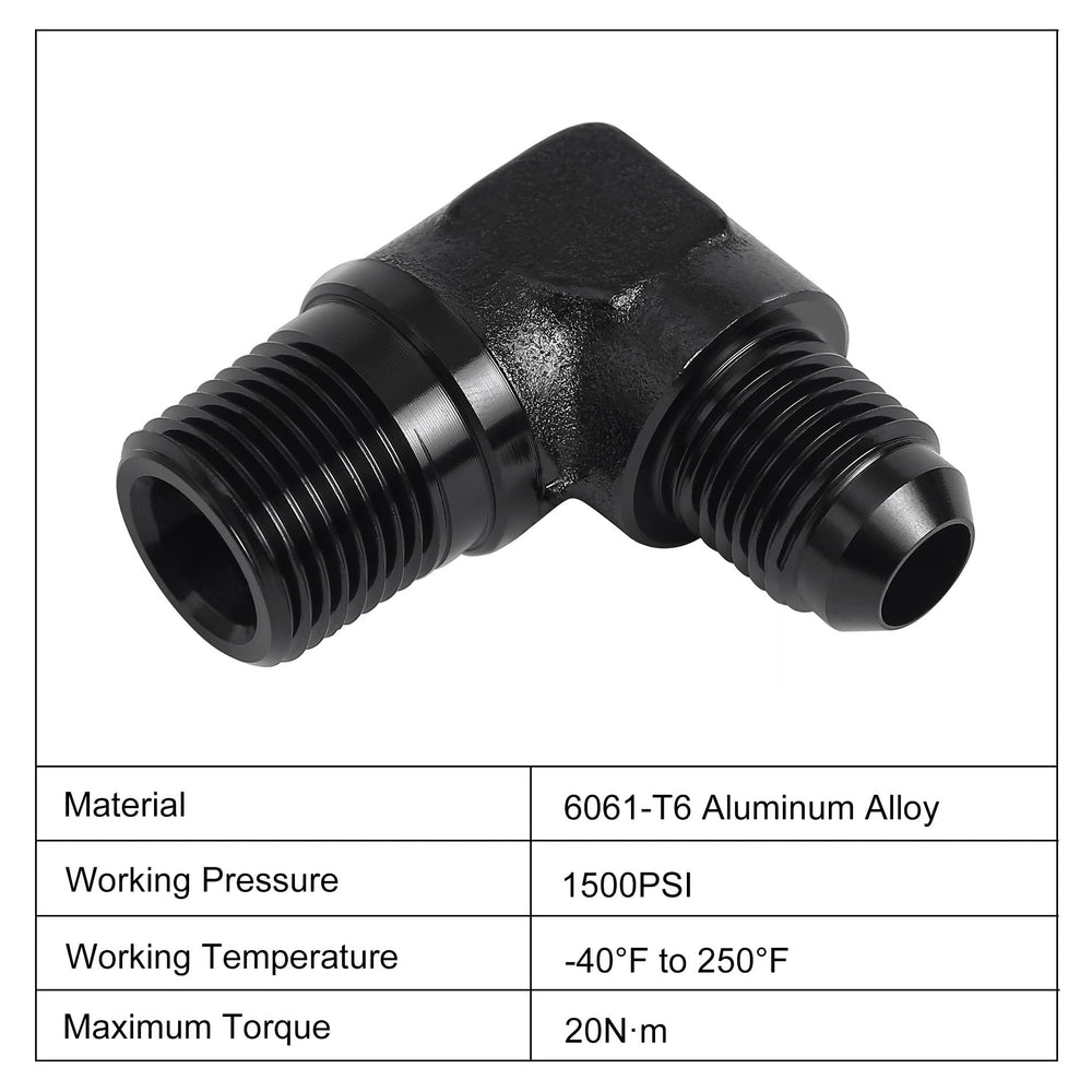 EVIL ENERGY detail of 3/8" NPT tapered threads for reliable sealing