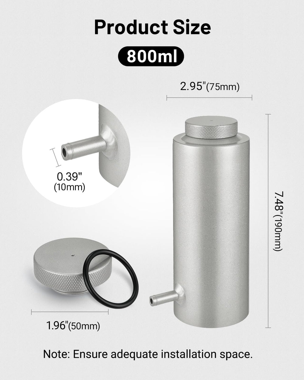 EVIL ENERGY top cap detail with O-ring seal demonstrating leak-resistant benefit