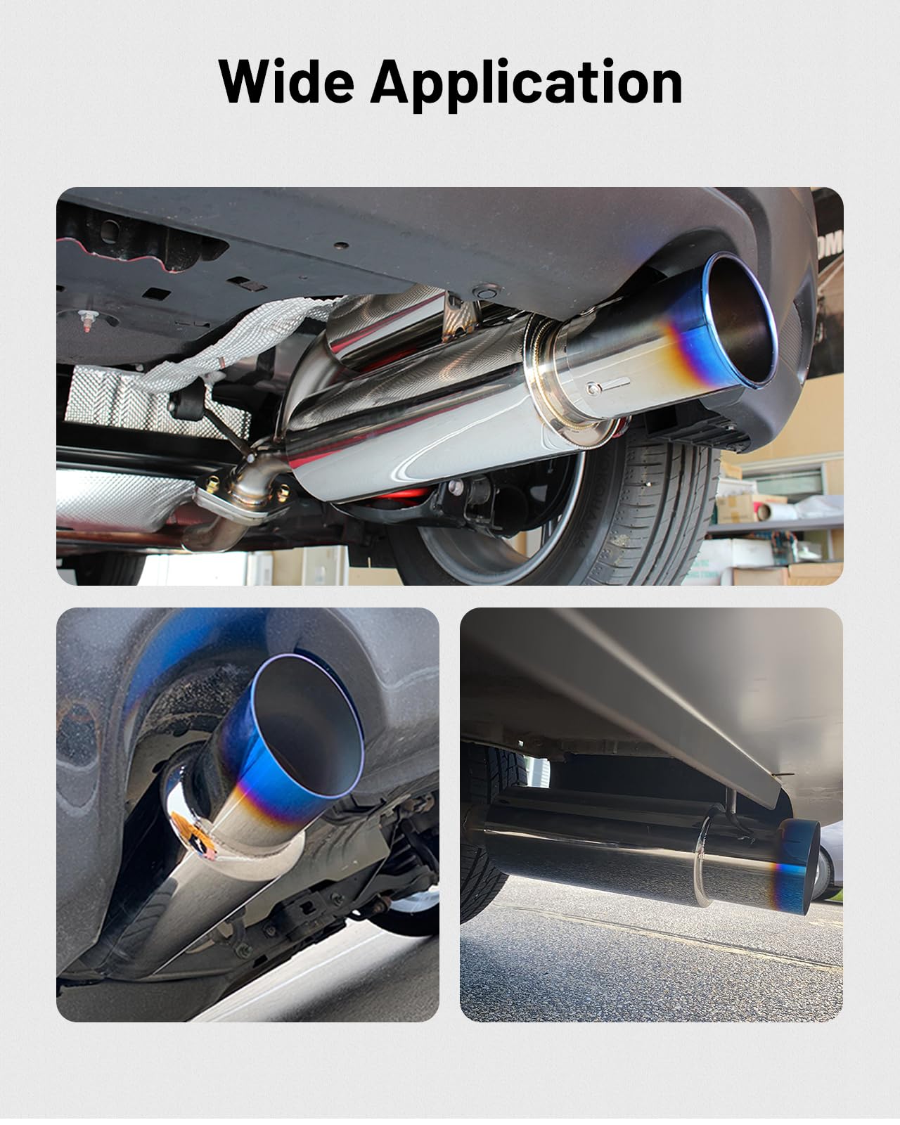 EVIL ENERGY muffler size comparison clarifies fitment and scale