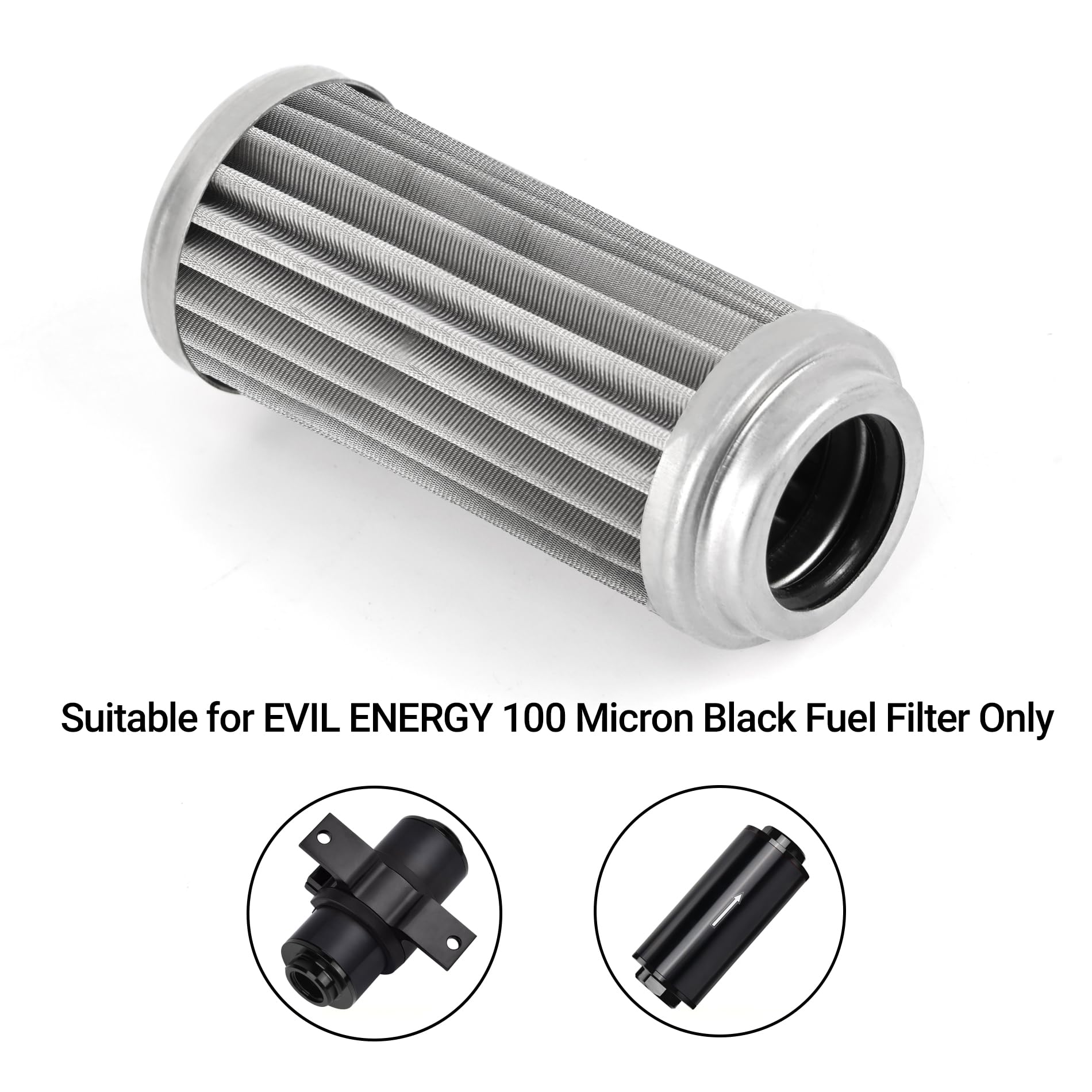 EVIL ENERGY side view with ruler showing 32mm by 75mm size for easy verification