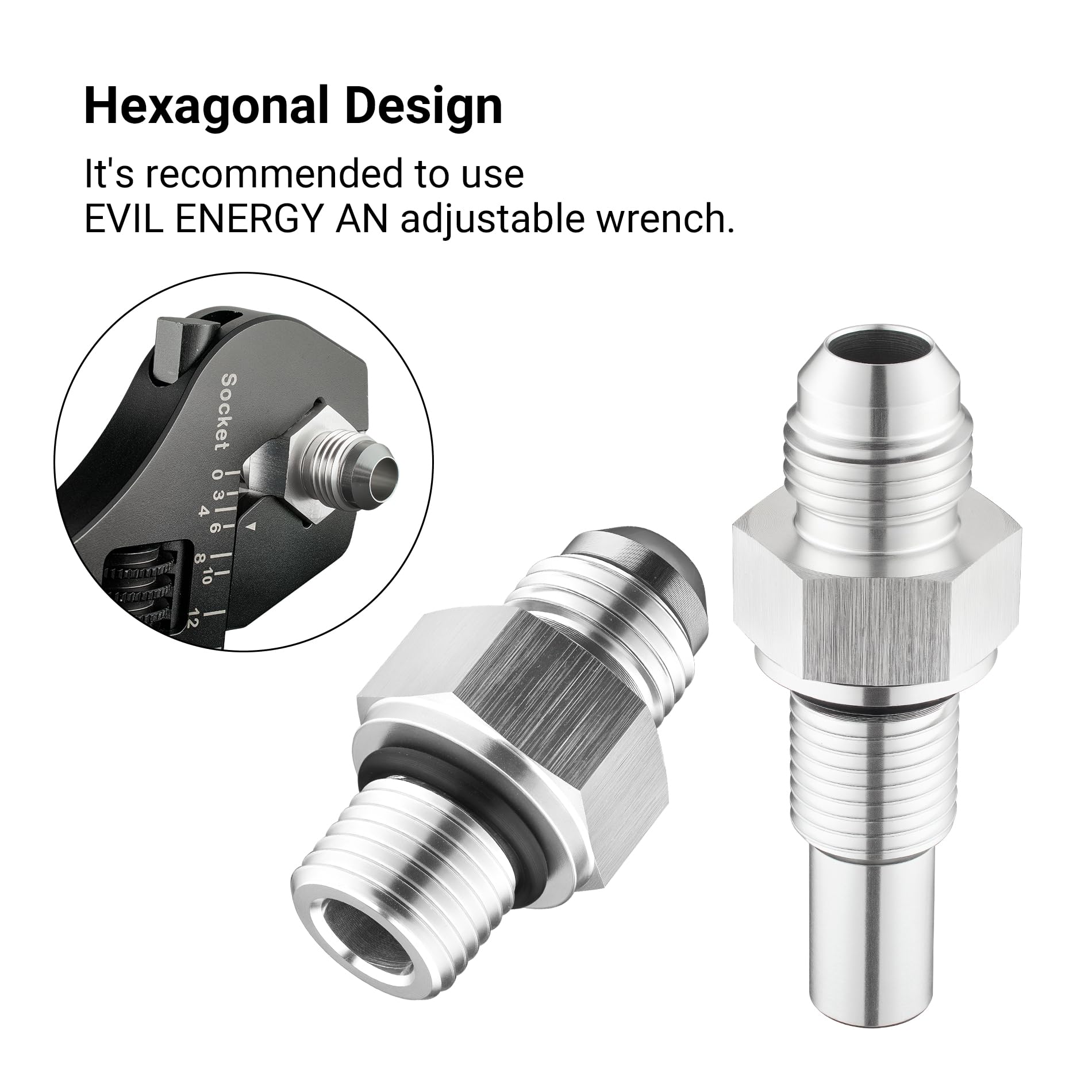 EVIL ENERGY fitting next to ruler showing scale for fit confirmation and correct sizing