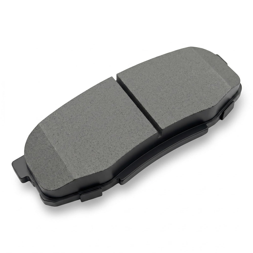 evkingauto view of pad backing plate and hardware for confident fit verification