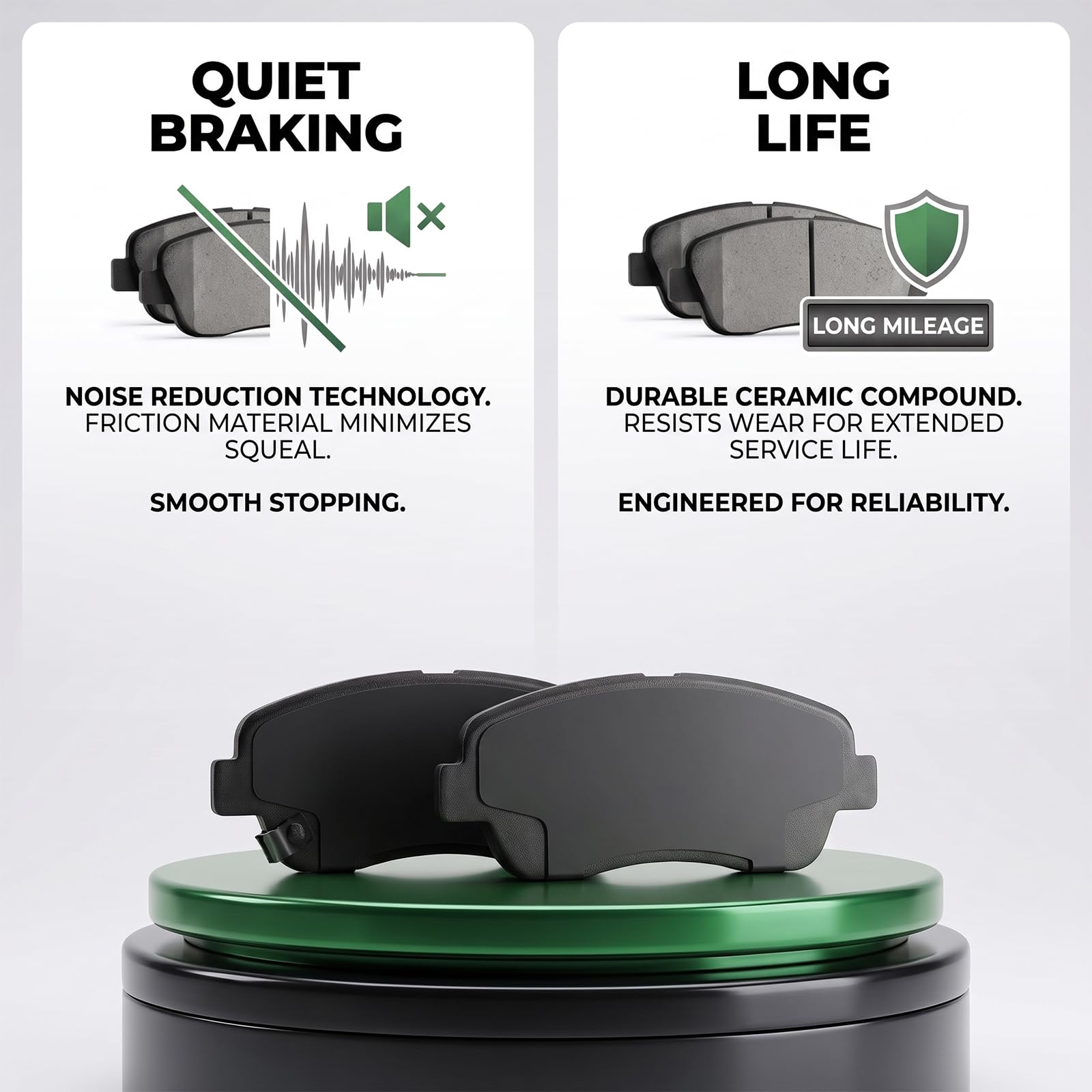 evkingauto brake pad pressure pattern on rotor showing balanced wear benefit