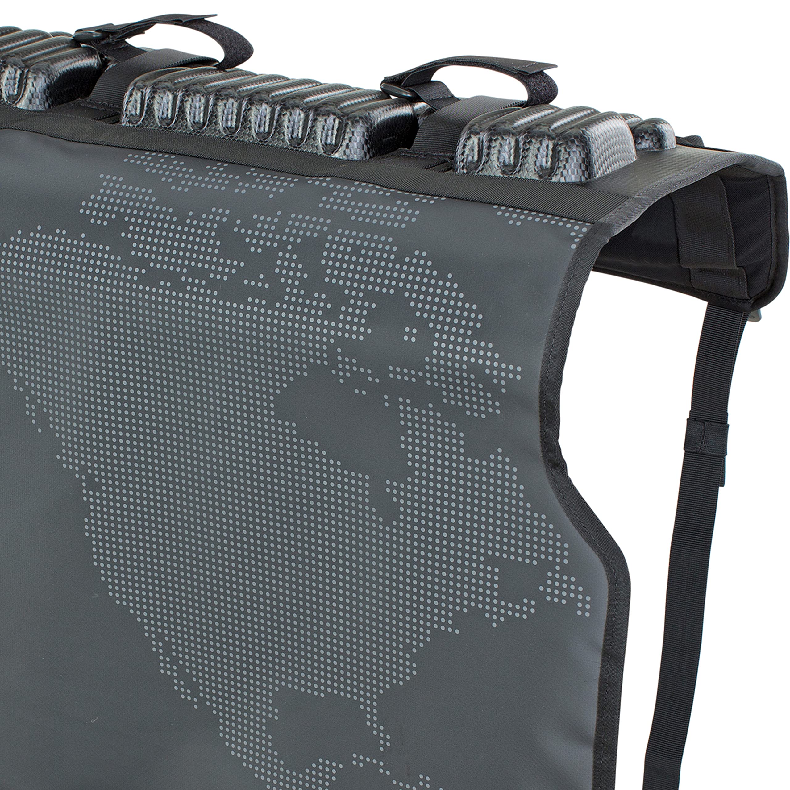 EVOC close-up of PVC-free tarpaulin material highlighting rugged texture and water resistance