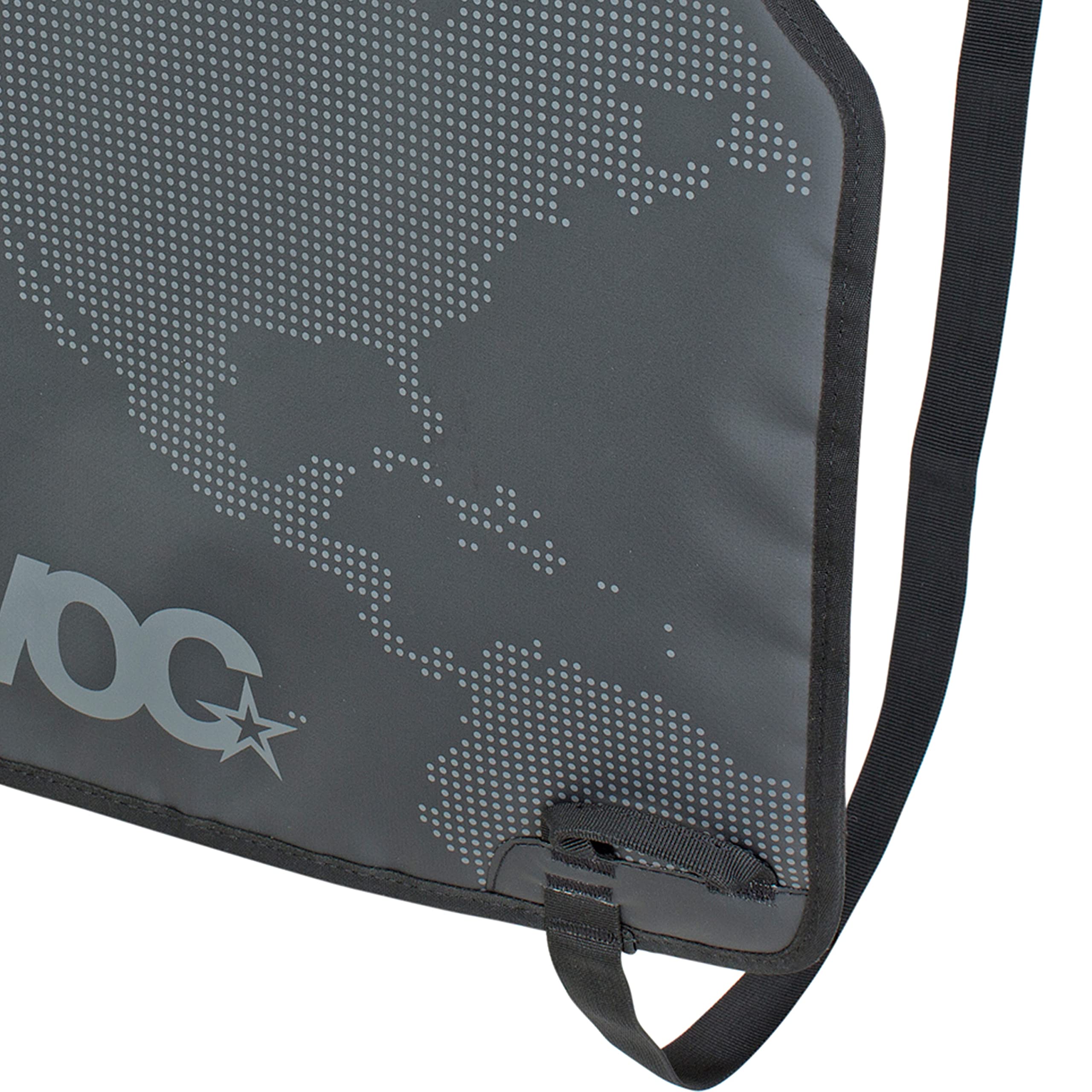 EVOC tailgate pad duo installed on pickup with two bikes secured demonstrating safe transport