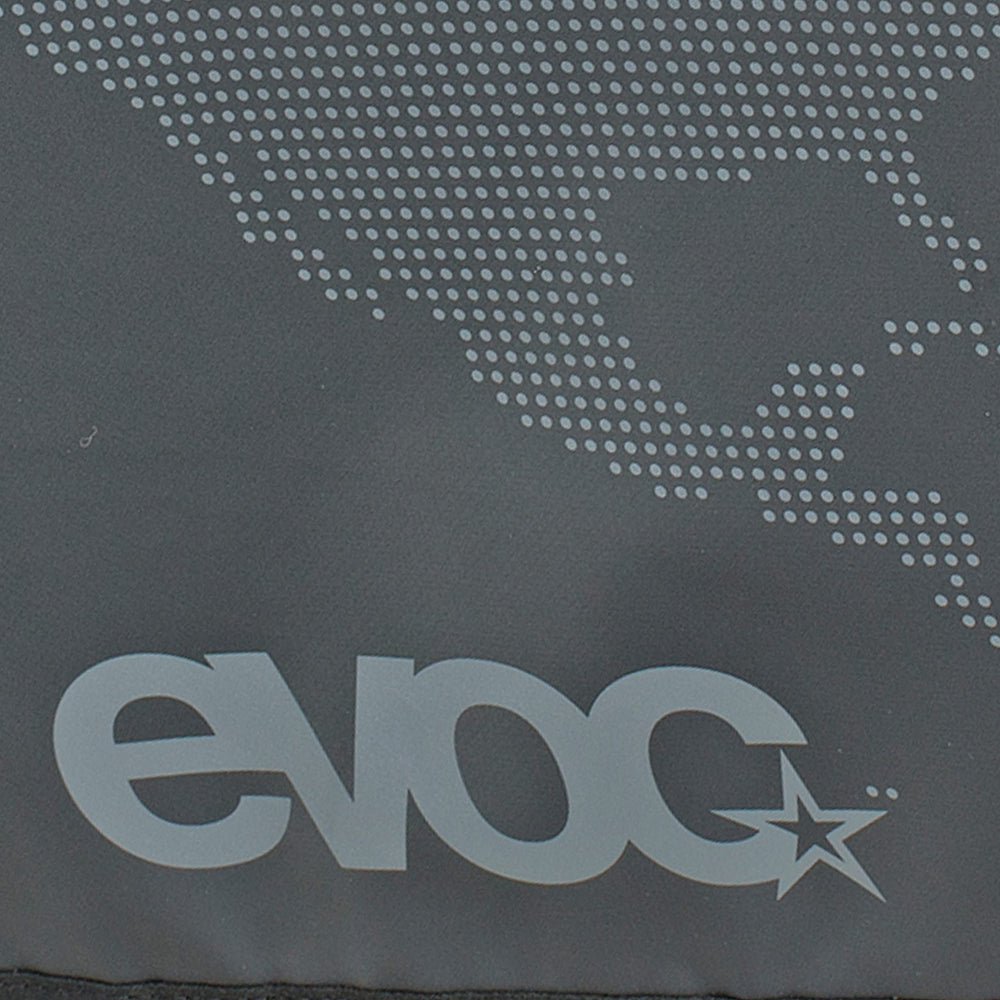 EVOC straps and fixation points detail showing reinforced anchors for reliable bike security