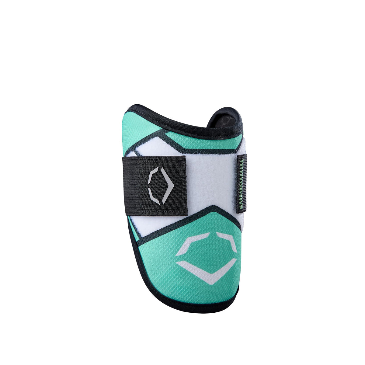 EvoShield front view showing Seafoam guard and secure single-strap benefit