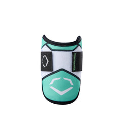 EvoShield side profile displaying strap and snug fit for stability