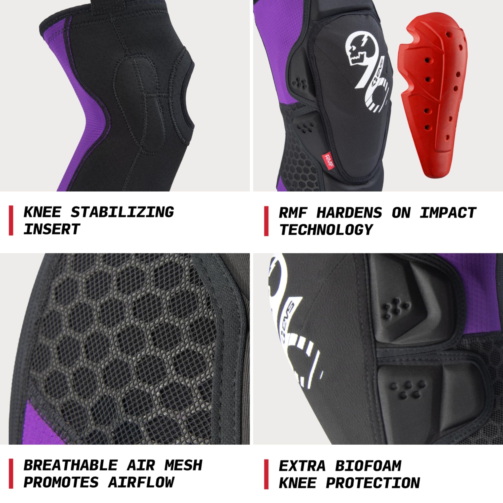 EVS Slayco96 close-up of reactive memory foam demonstrating shock absorption