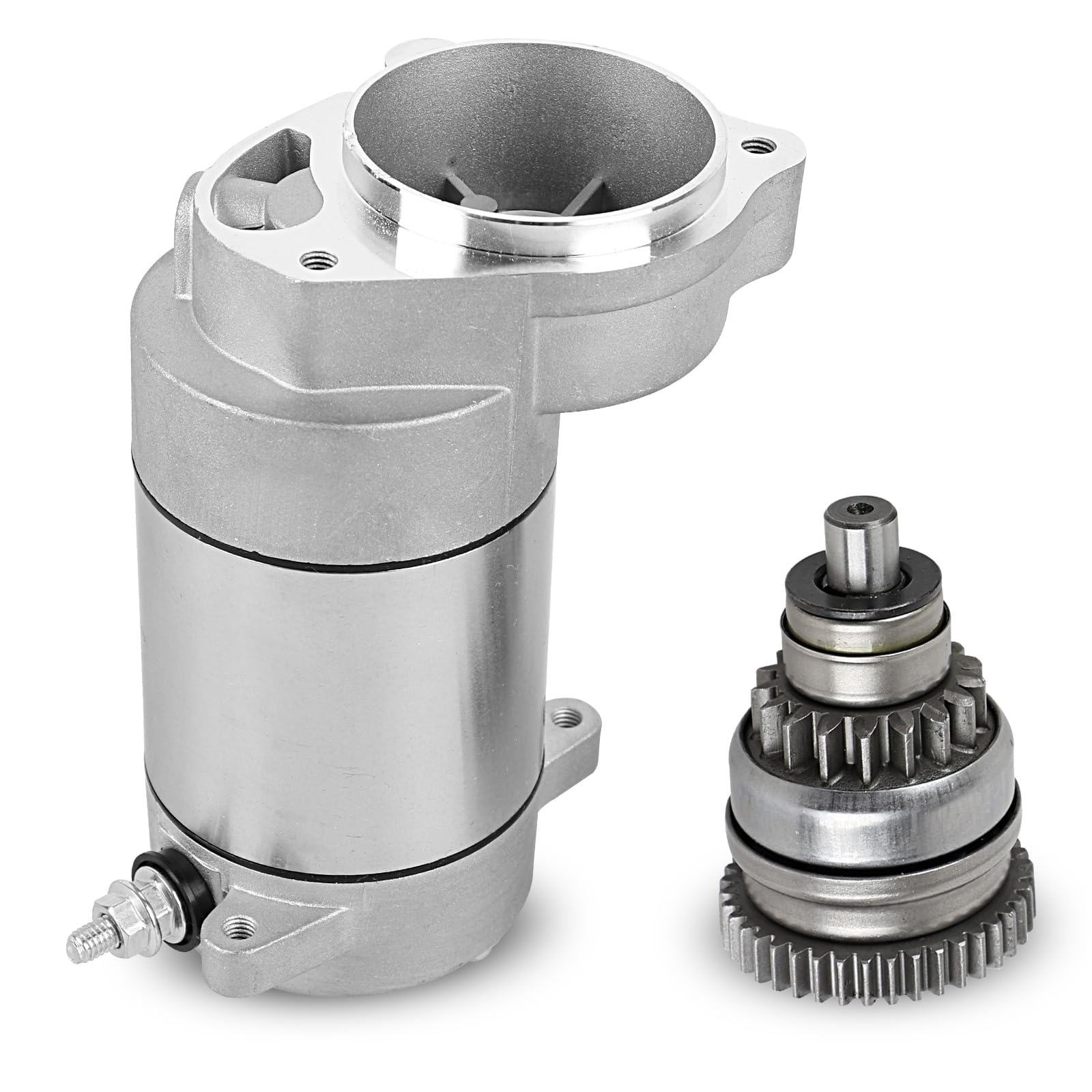 EvTok starter front assembly showing bolt pattern and ready-to-install benefit