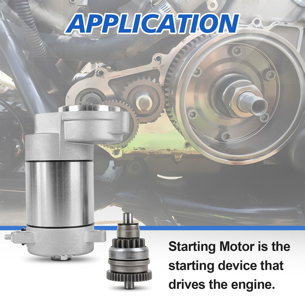 EvTok starter installed in Polaris ATV demonstrating direct replacement ease