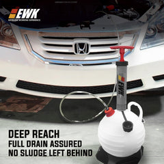 EWK flexible metal probe closeup reaching deep pans for complete extraction benefit