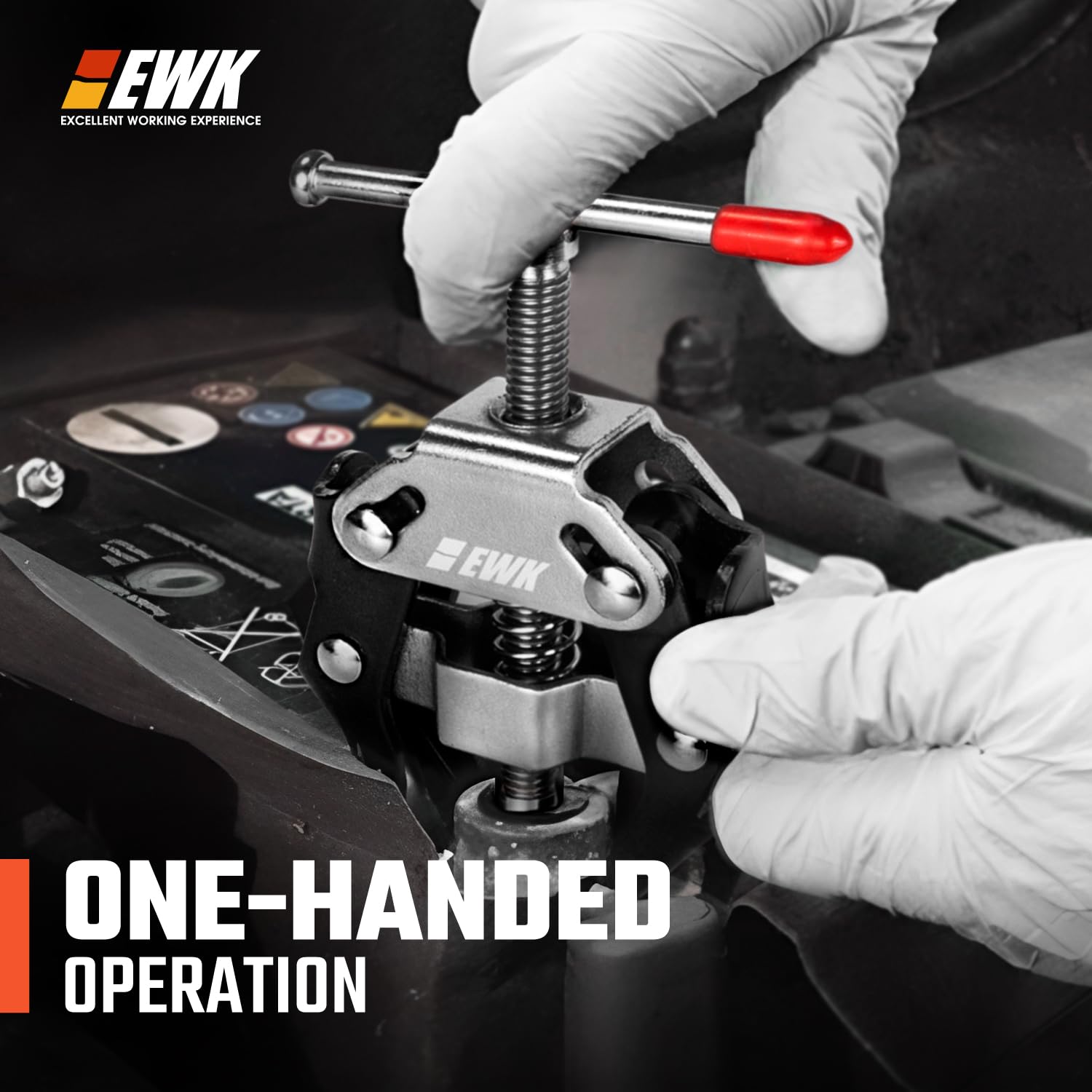 EWK frame close-up highlighting medium carbon steel durability