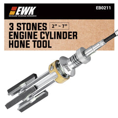 EWK front view of assembled cylinder hone showcasing compact design and usability