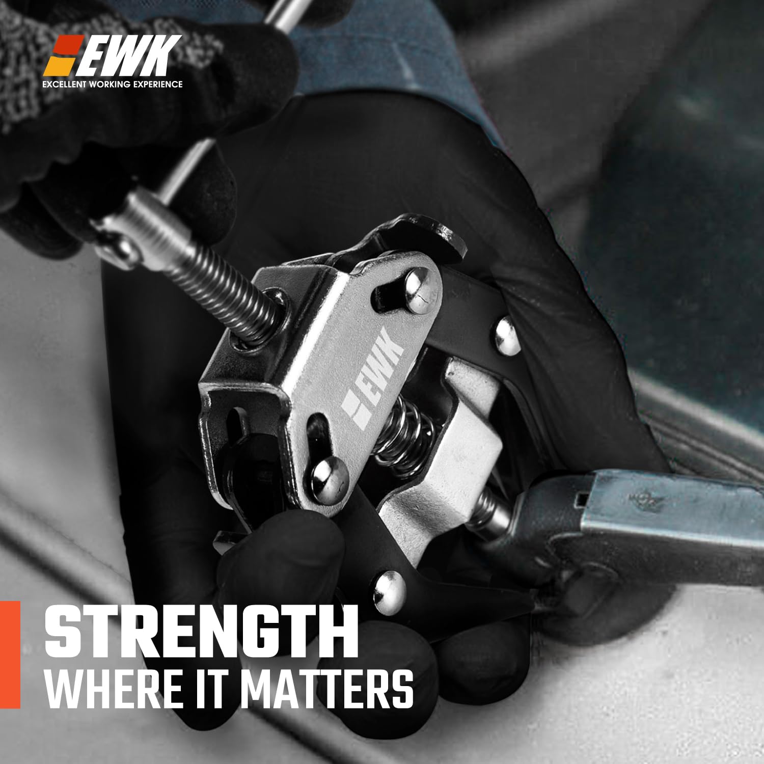 EWK laid out in toolbox showing portable repair convenience