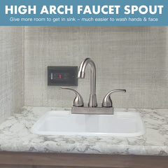 EXCELFU close-up of lever handle for smooth, precise temperature control