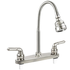 EXCELFU faucet front view showing compact design and space-saving benefit