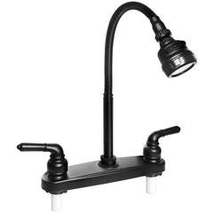 EXCELFU front view of RV faucet showing compact design and durability