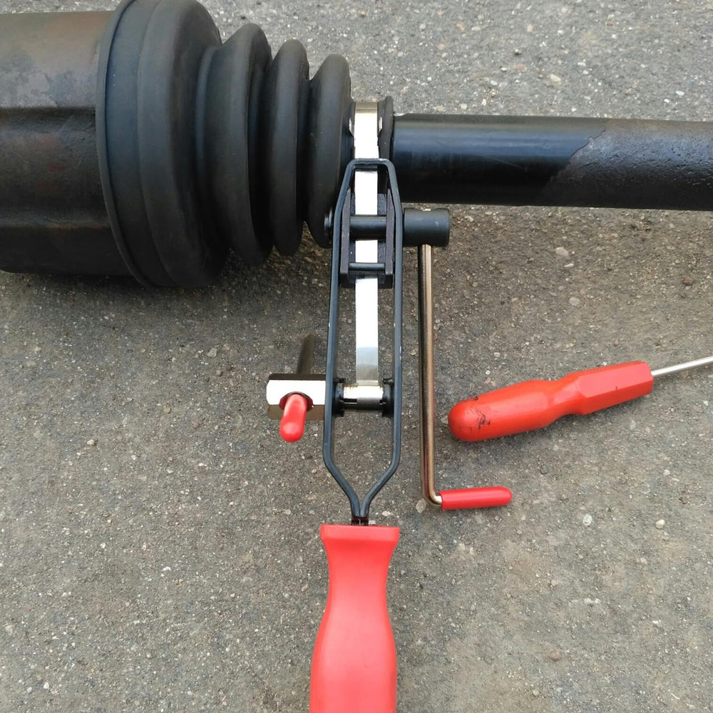 Exclaith size comparison with ruler showing clamp dimensions for correct selection benefit