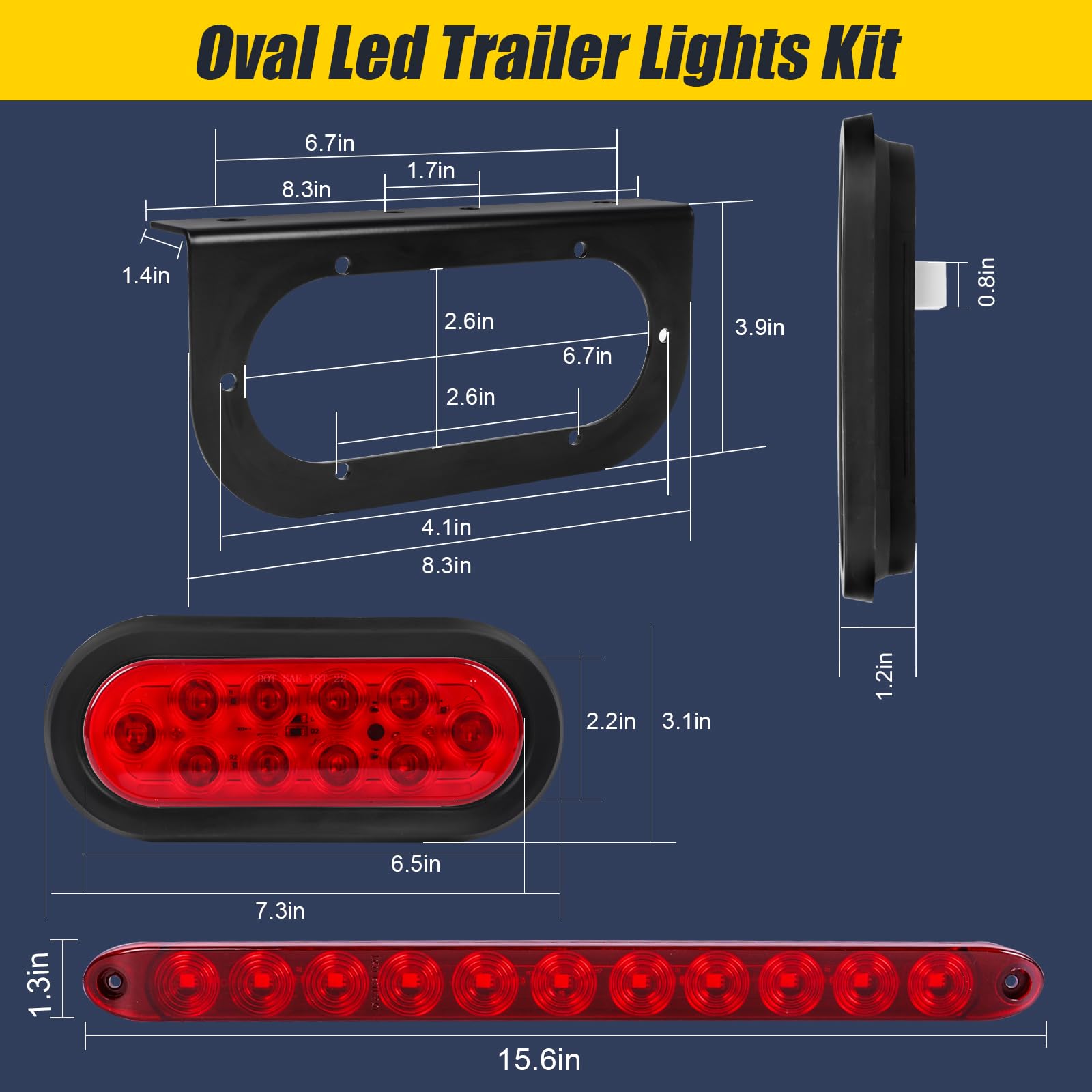 EXERAUO close-up of 3030 SMD LED chips array, intense red output benefit