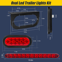 EXERAUO close-up of 3030 SMD LED chips array, intense red output benefit