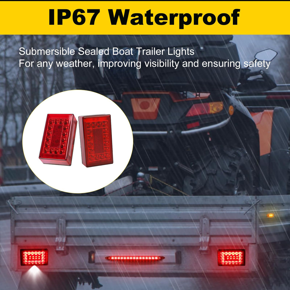 EXERAUO mounted on boat trailer illustrating submersible design and real-world water resistance