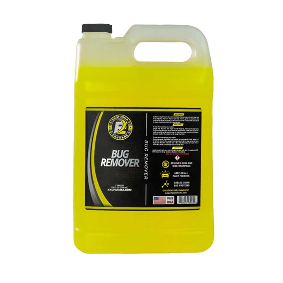 ExoForma front label showing product name and 128 oz size for easy identification and storage