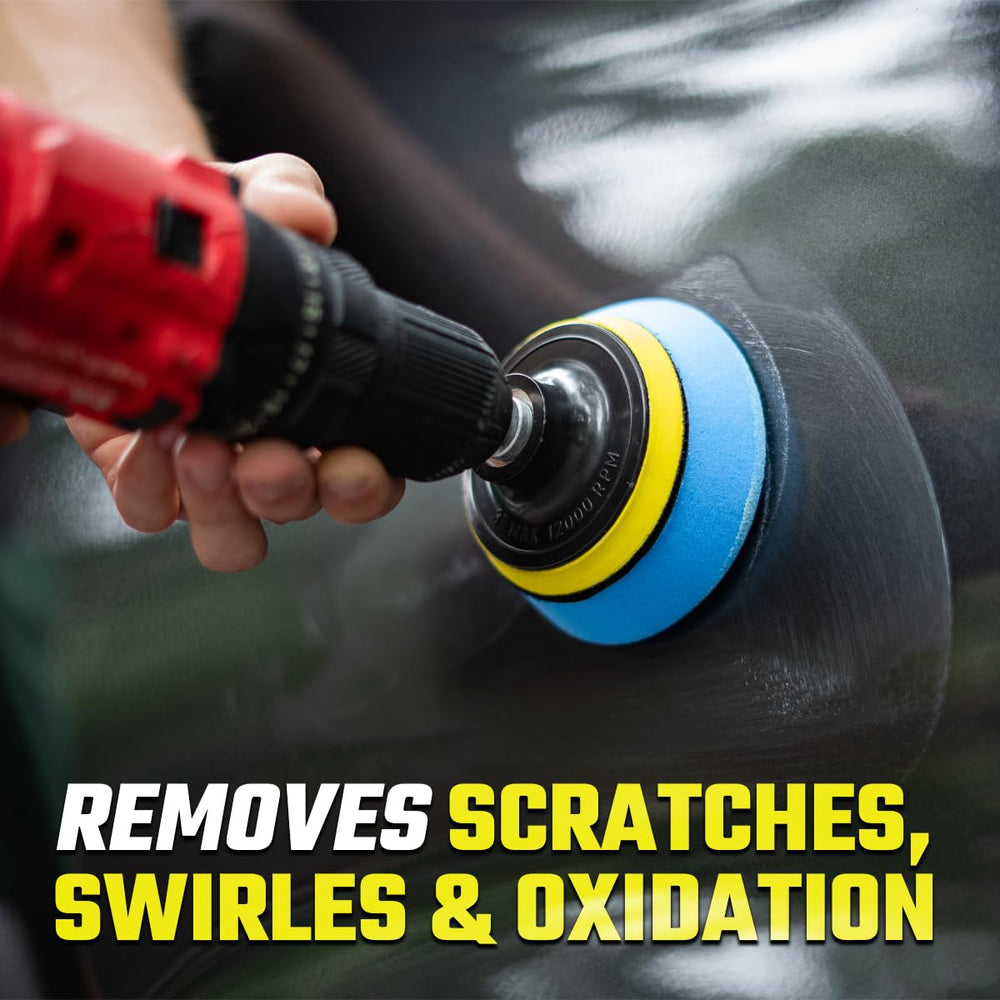 ExoForma drill attachment detail demonstrating easy tool connection and speed