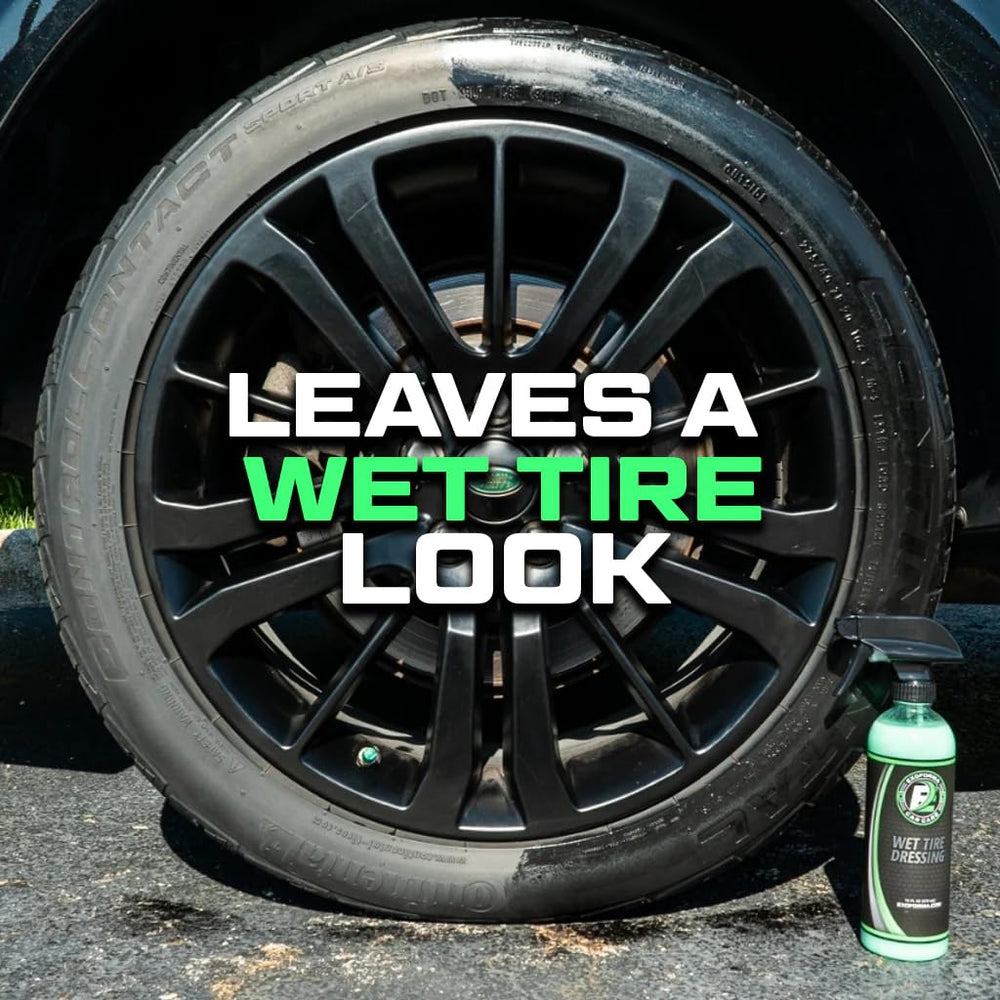 ExoForma spray nozzle in action delivering even tire coverage