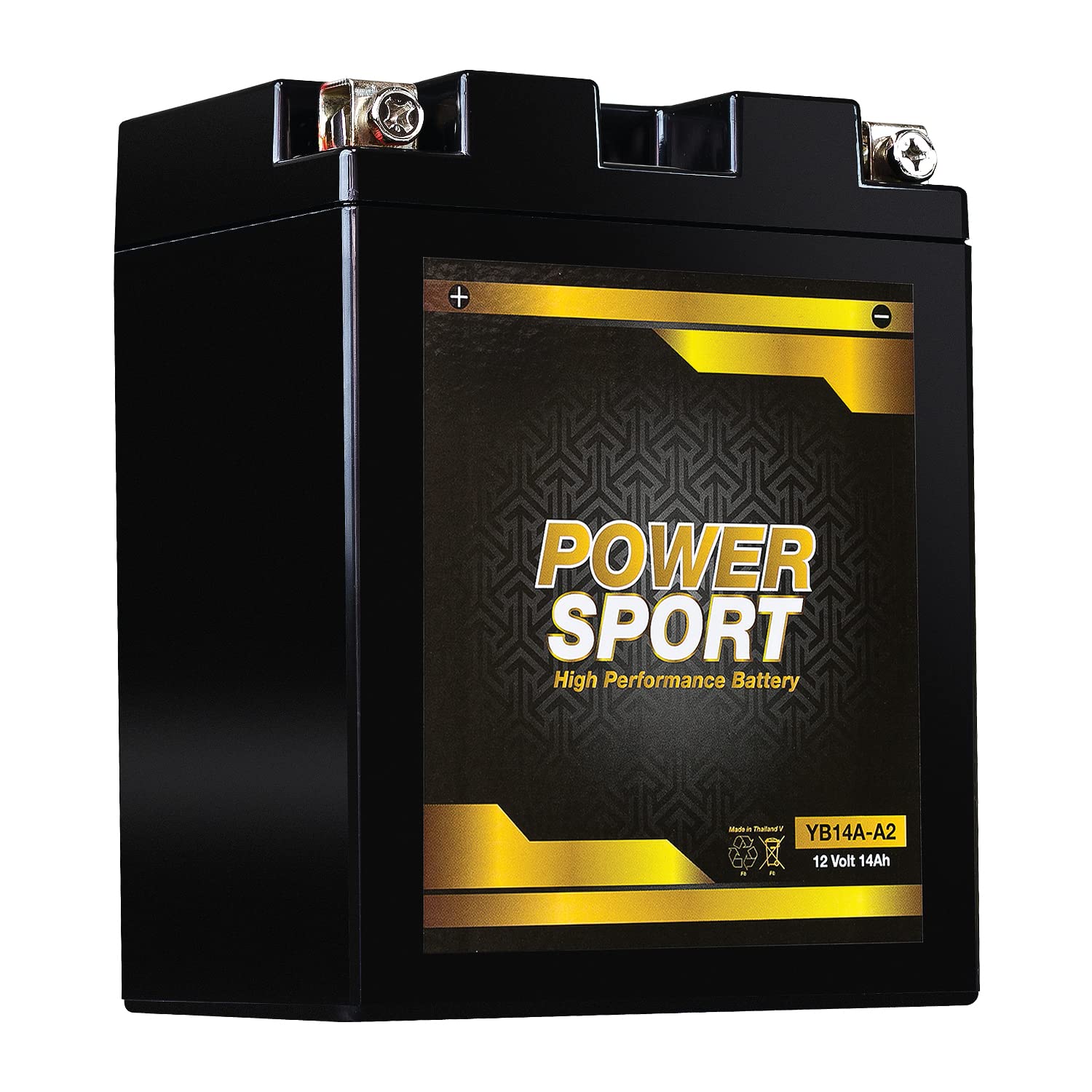 ExpertPower front view showing compact battery and label for easy identification and fit