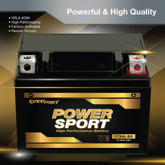 ExpertPower AGM mat construction close-up highlighting sealed, vibration-resistant design