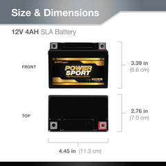 ExpertPower side label and dimensions view helping confirm correct fitment
