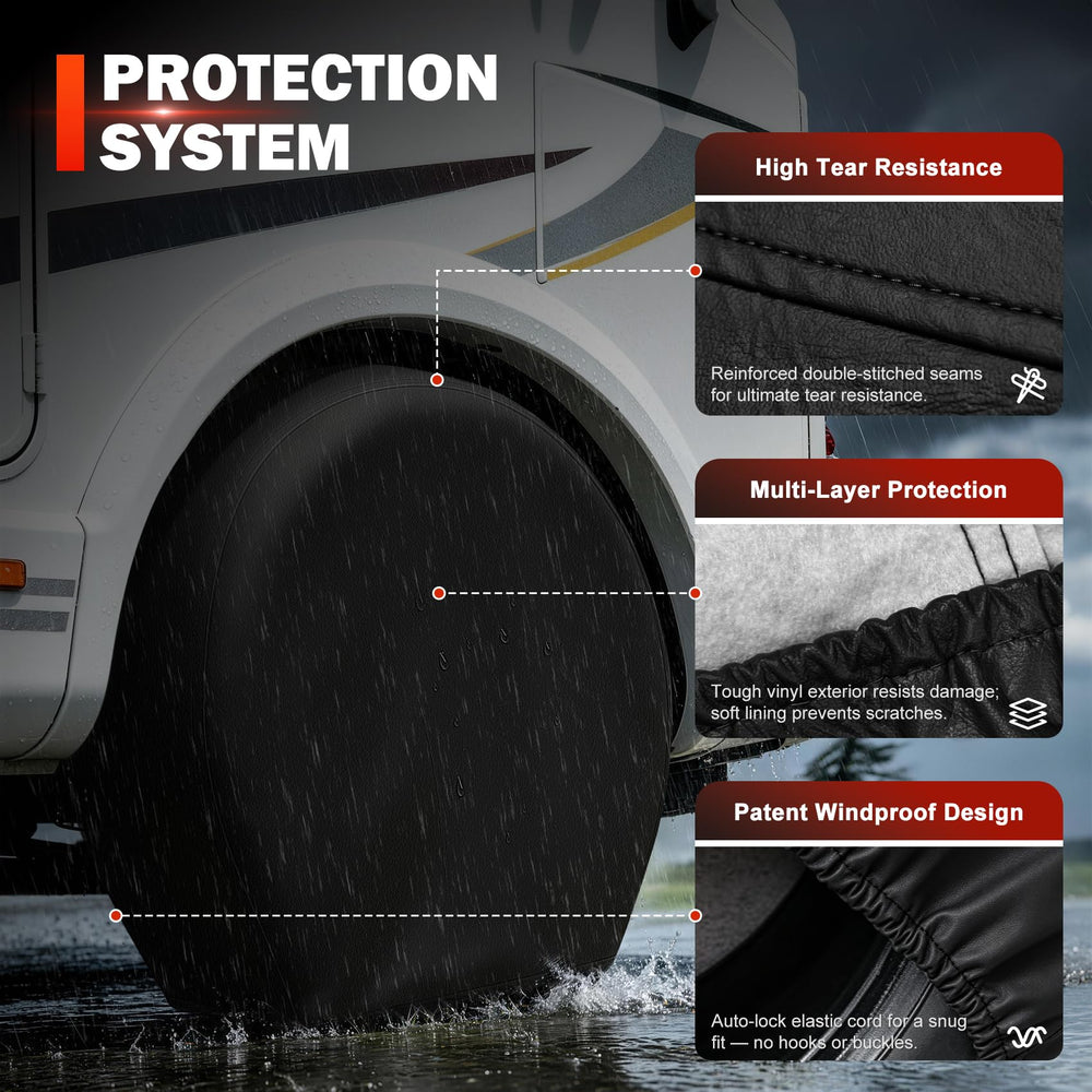 Explore Land close-up of vinyl texture highlighting durable weather protection