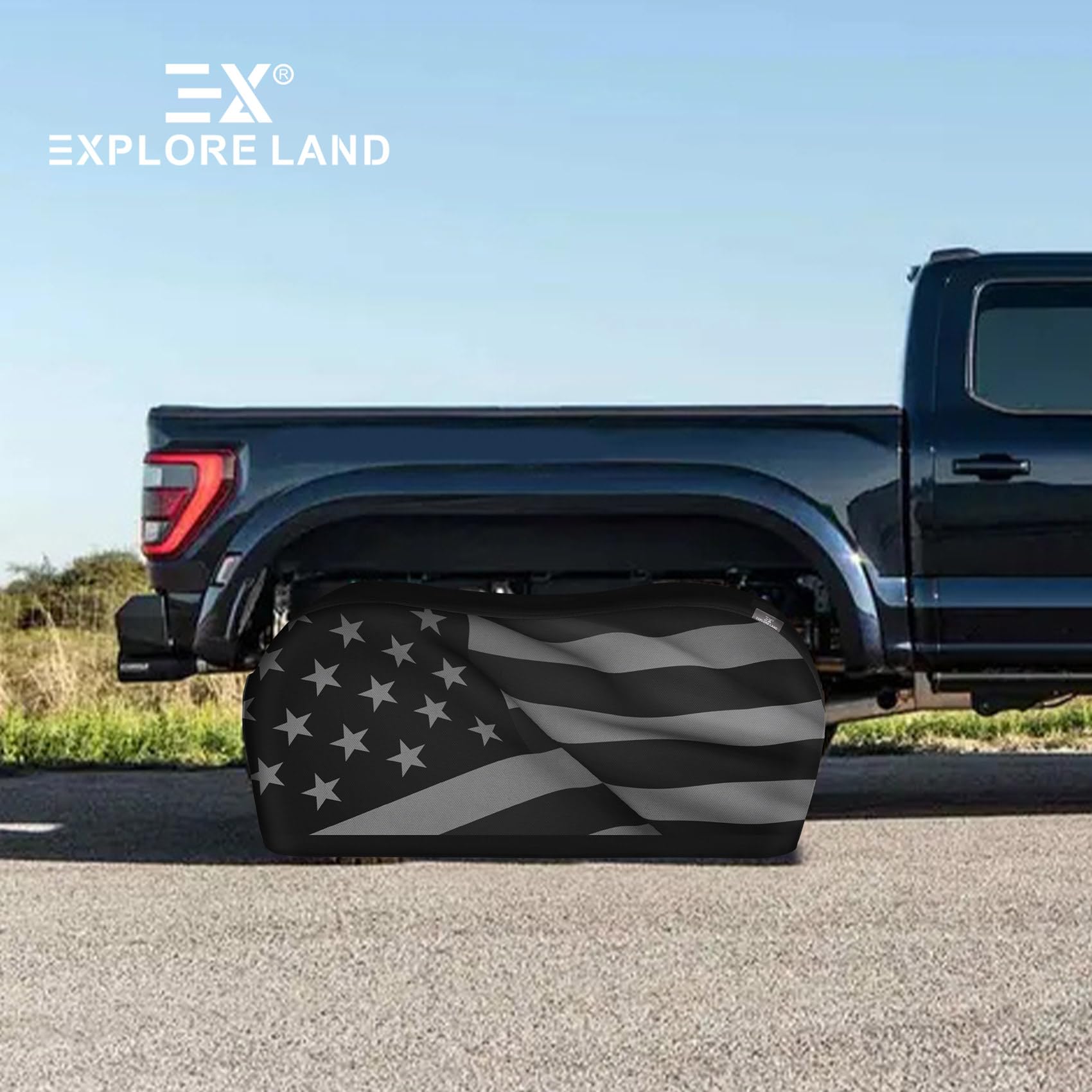 Explore Land close-up of flag print showing vibrant color accuracy