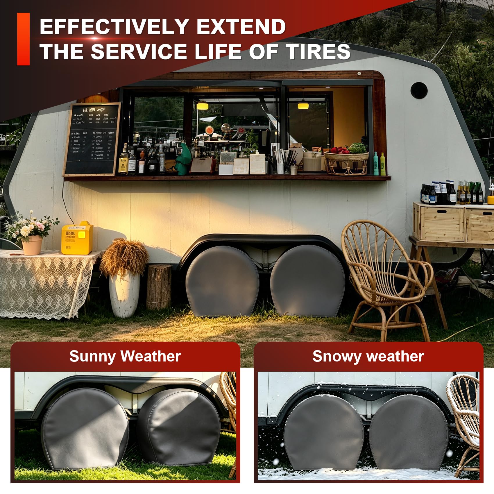 Explore Land installed on Jeep spare tire illustrating easy, quick fit