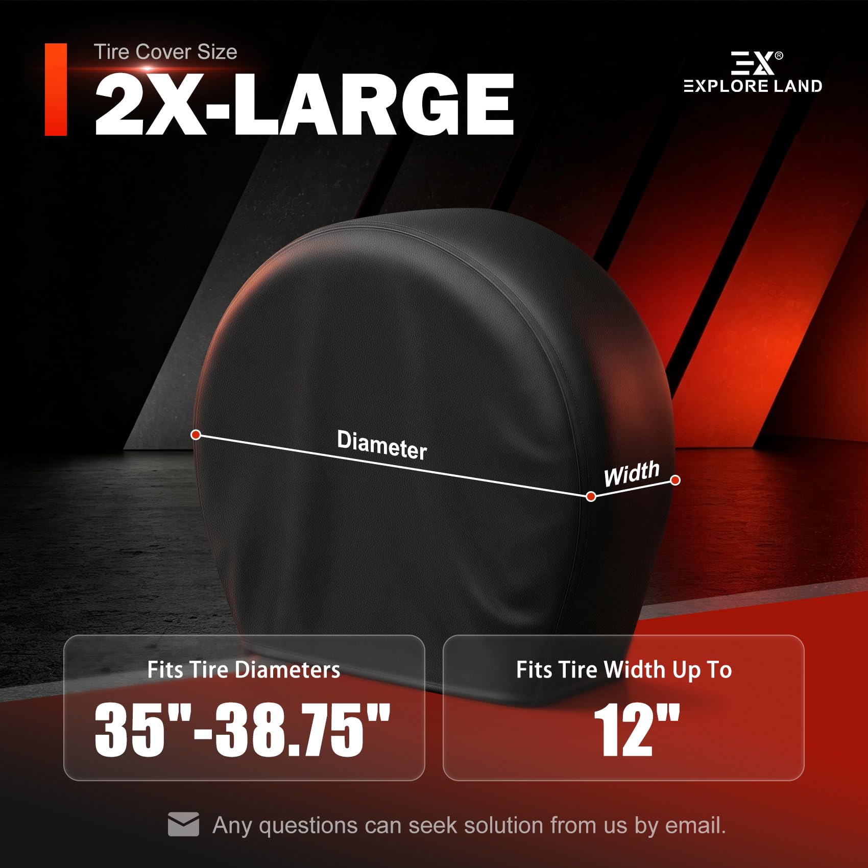 Explore Land four tire covers displayed together for complete wheel coverage
