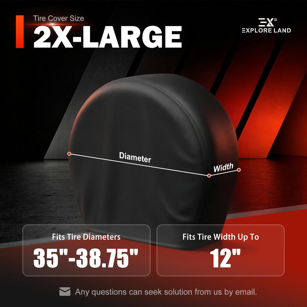 Explore Land four tire covers displayed together for complete wheel coverage