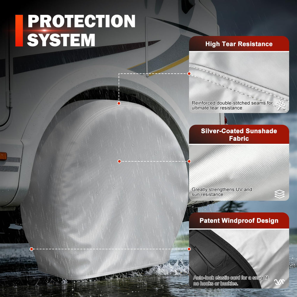 Explore Land size diagram showing measurement guide to confirm tire fit