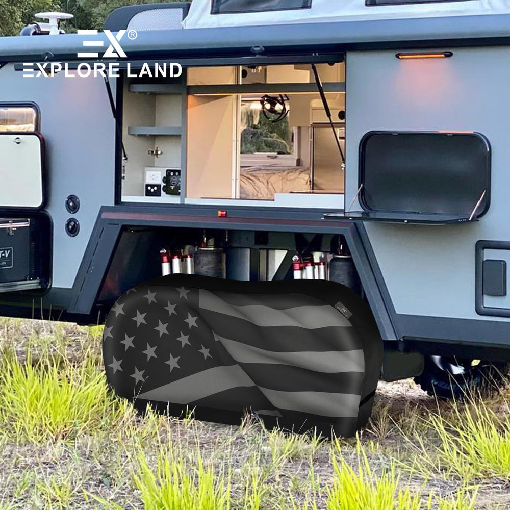Explore Land two covers folded compactly for easy storage