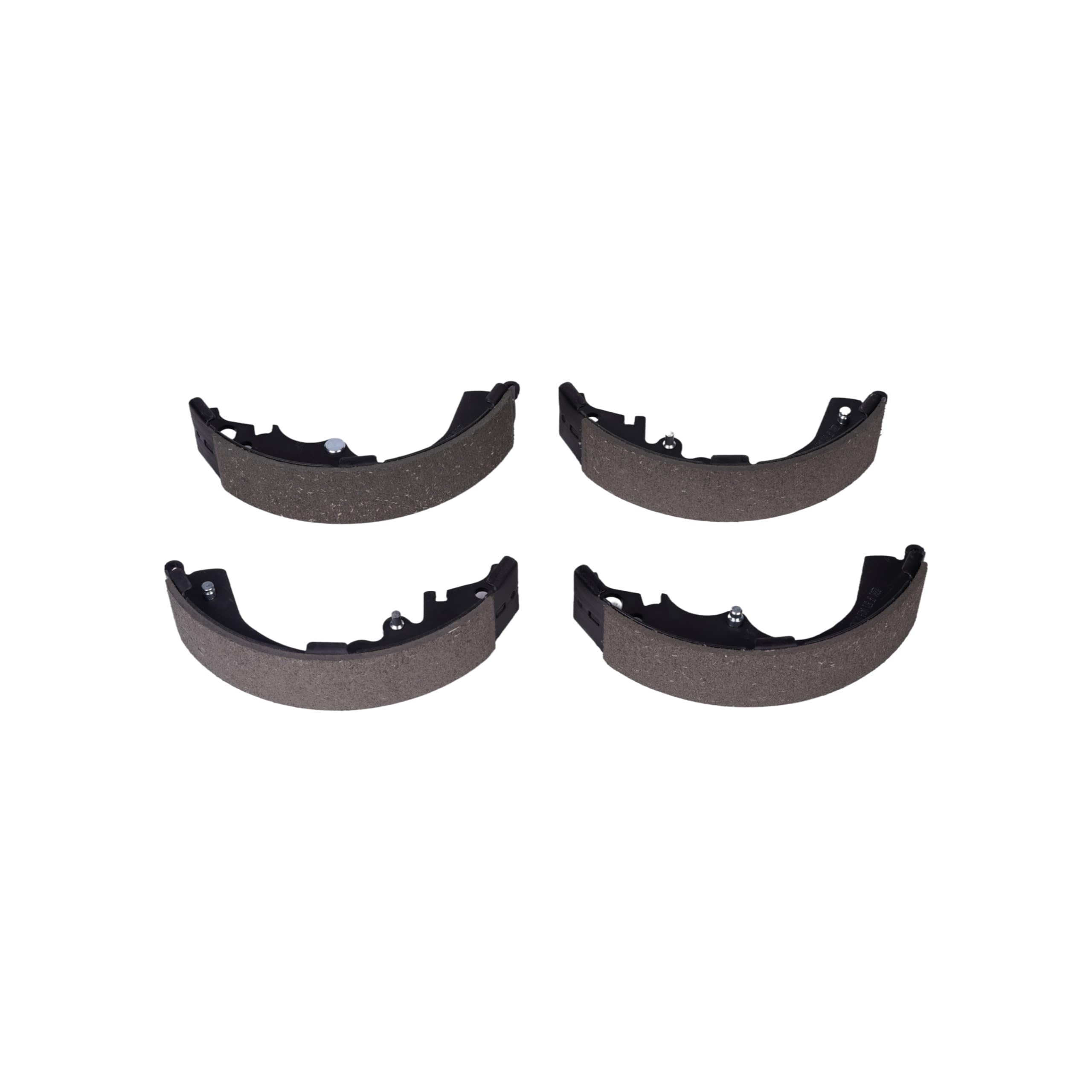 EXPPOWER brake shoes with hardware kit laid out for a complete rear replacement