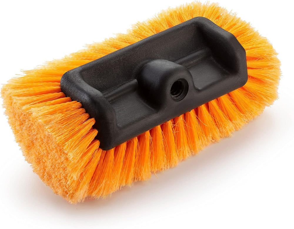 EXTEND-A-REACH front view of brush head showing five-sided design and gentle cleaning
