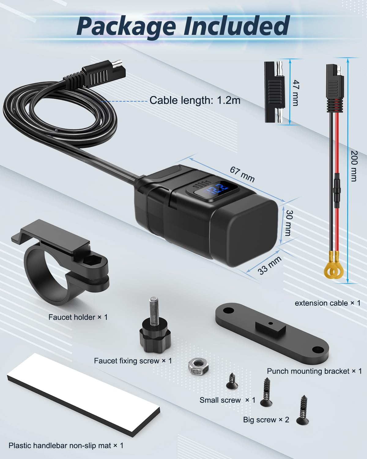 EXTRACTME installed in a daytime ride lifestyle scene, keeps devices powered reliably