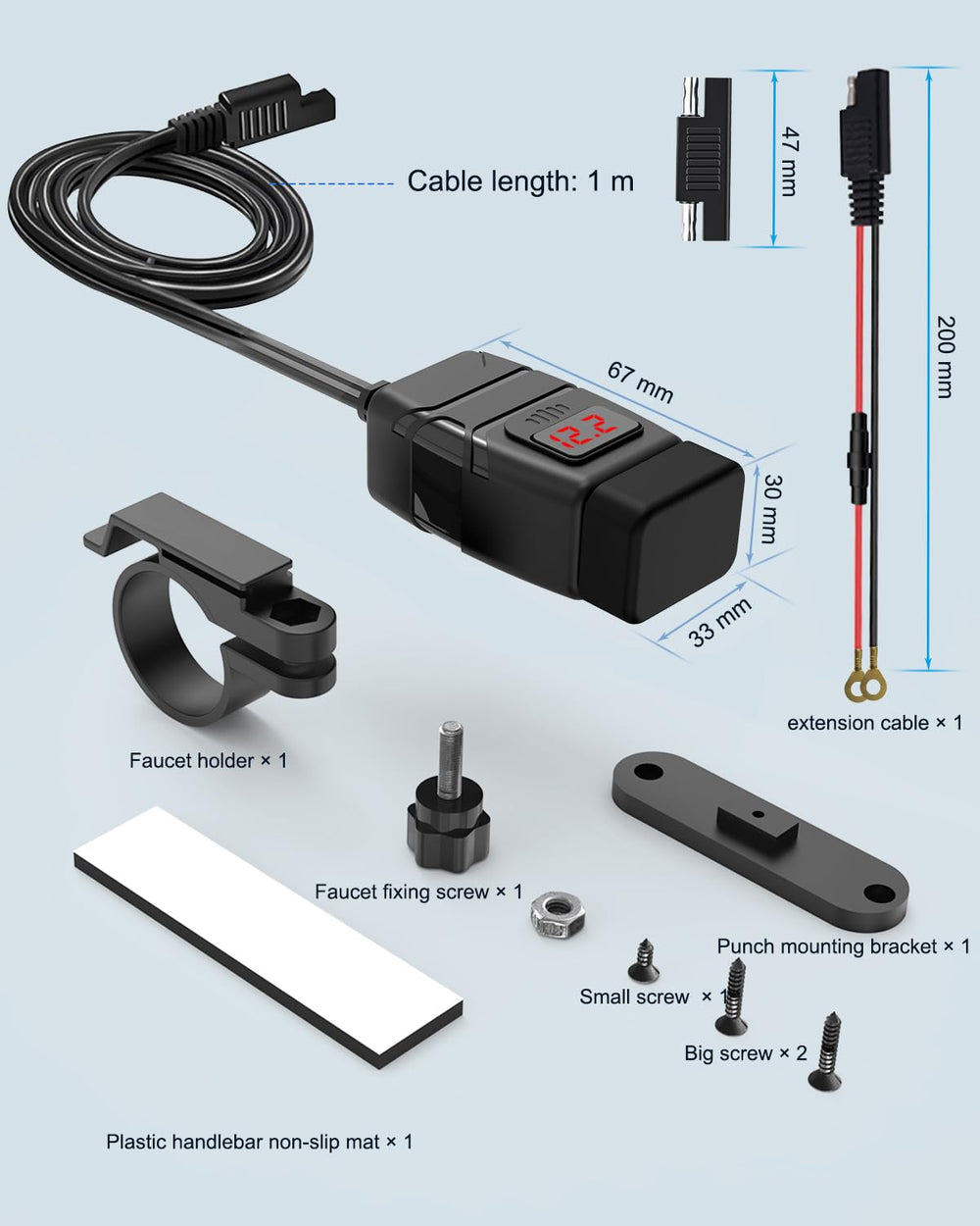 EXTRACTME next to smartphone for scale showing compact size and practical fit