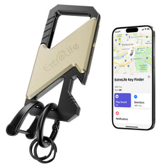 ExtreLife front view showing packaged keychain and gift box, useful for gifting