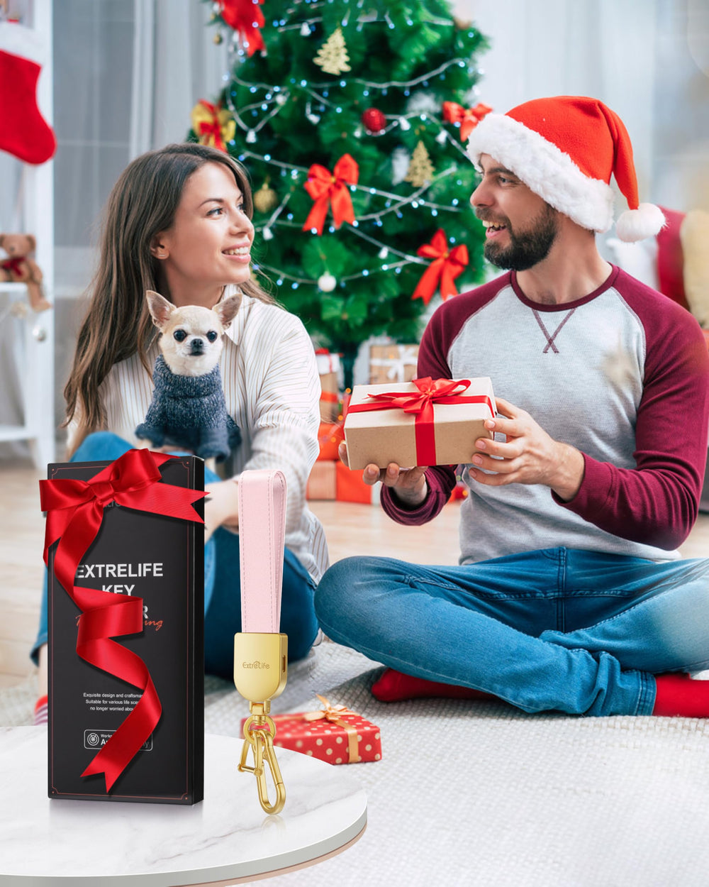 ExtreLife gift box layout showing included accessories and ready-to-gift appeal