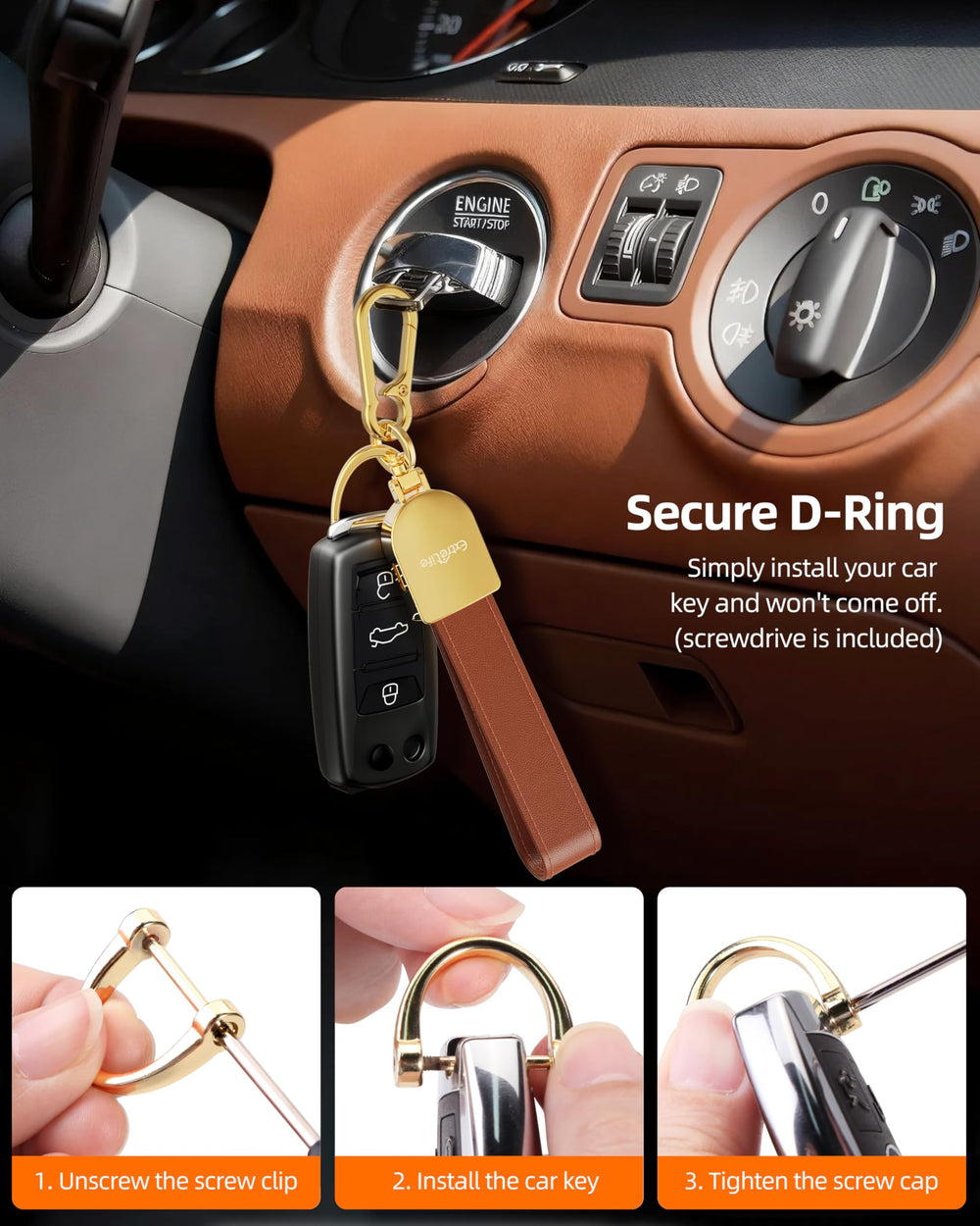 ExtreLife keychain with water splash illustrating IP67 resistance and peace of mind