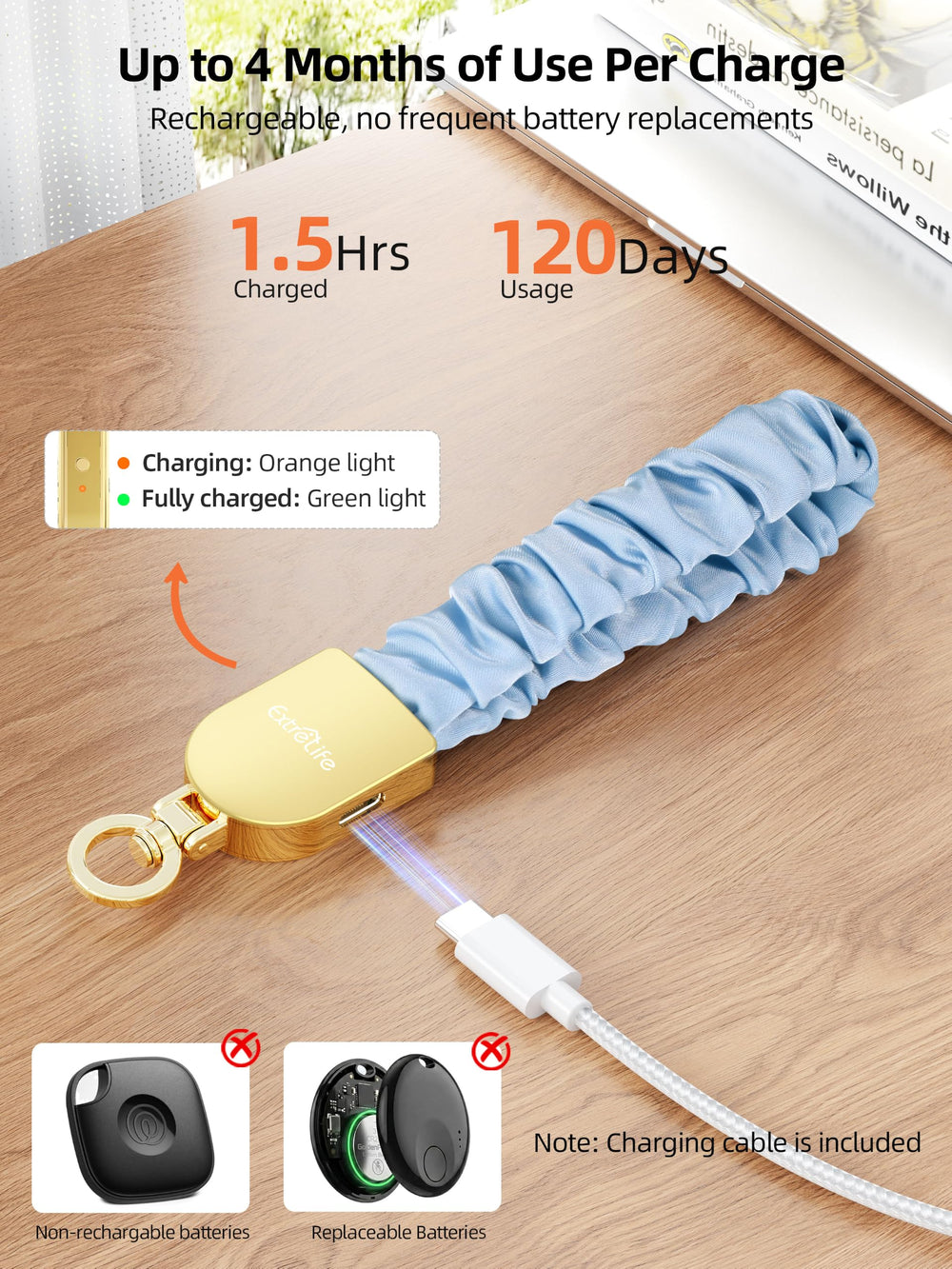 ExtreLife wristlet inside a bag with audible sound helping find misplaced items