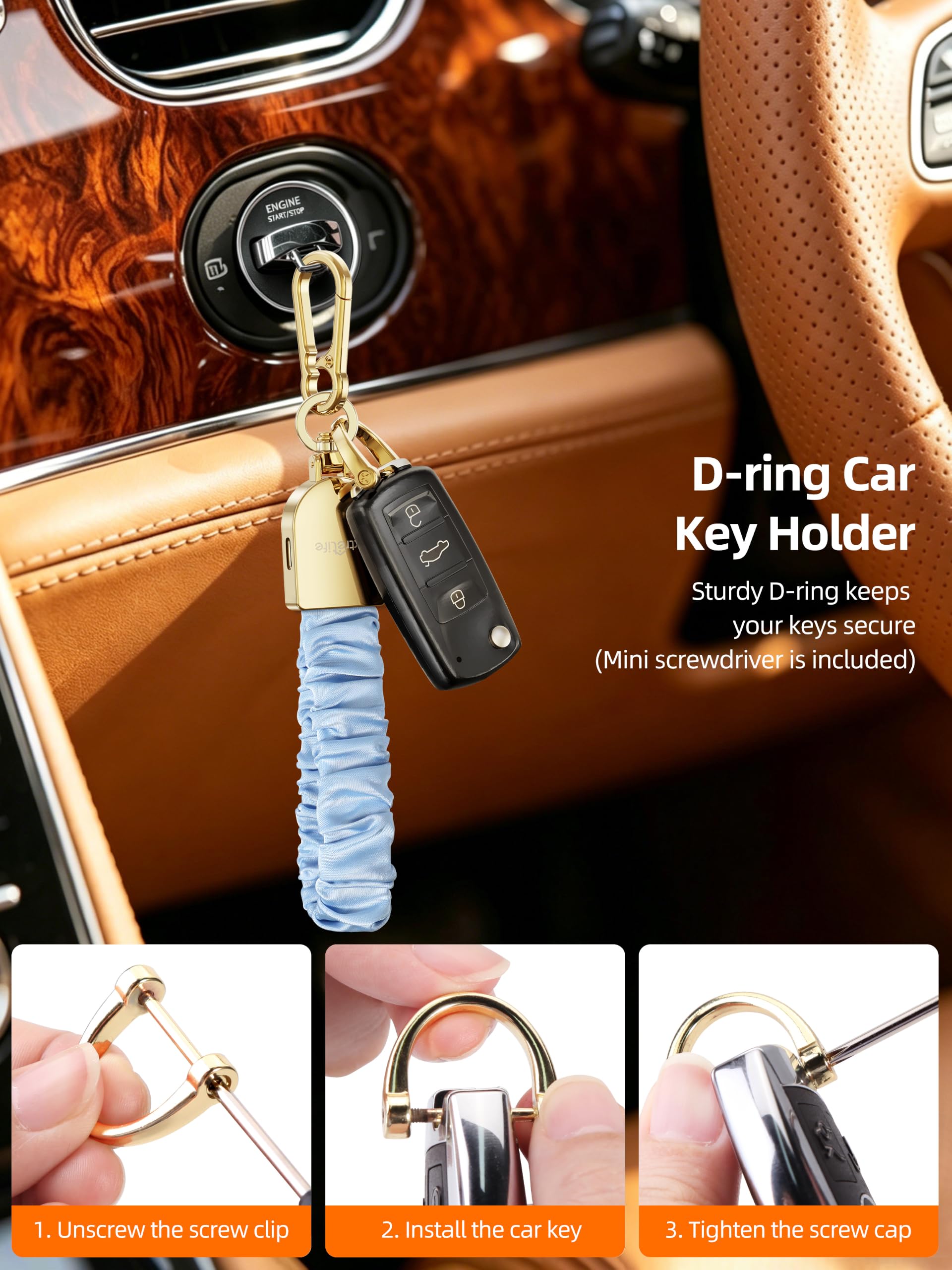 ExtreLife metal clip and D-ring close-up showing versatile attachment options